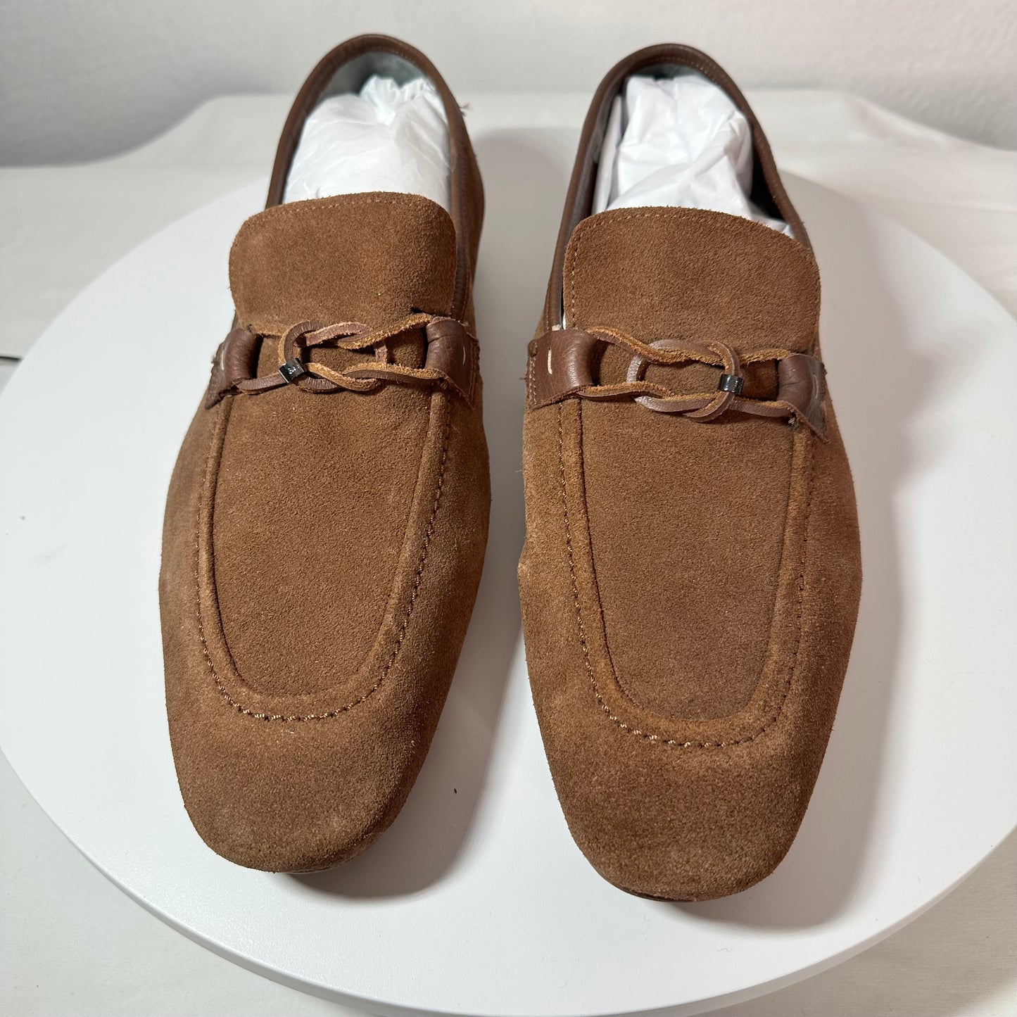 Ted Baker Suede Loafers Men's 14 Tan Siblac