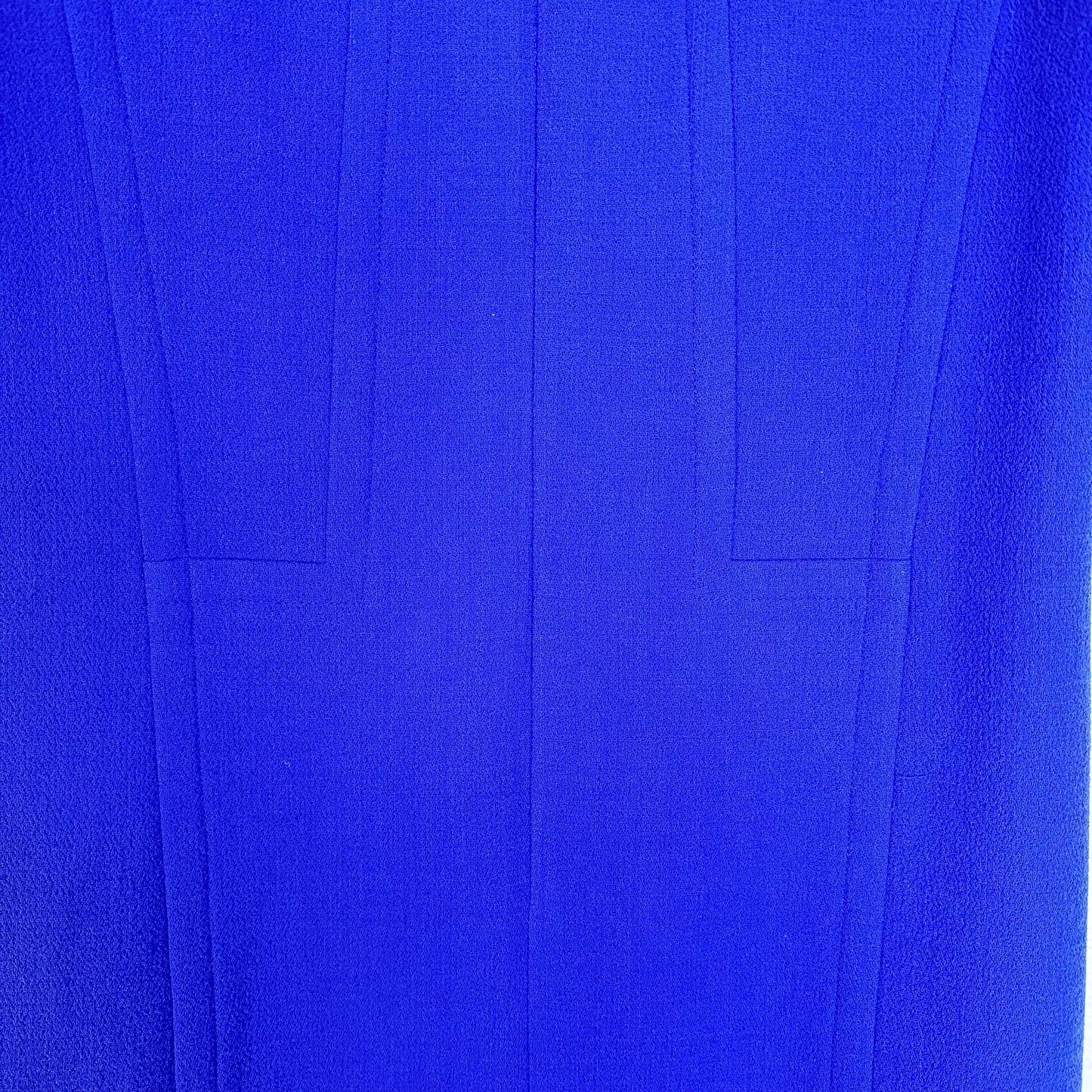 Lafayette 148 New York Virgin Wool Sleeveless Cobalt Blue Sheath Dress Women's 12