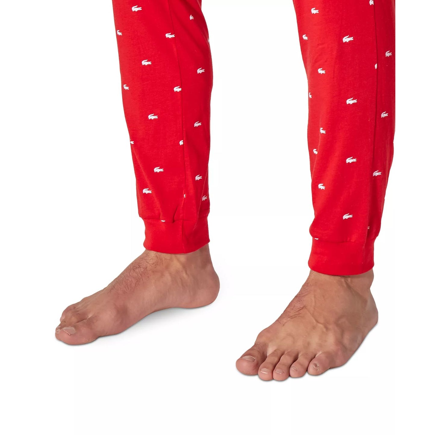 Reserved Lacoste Classic-Fit Pajama Pants Men's Large Red