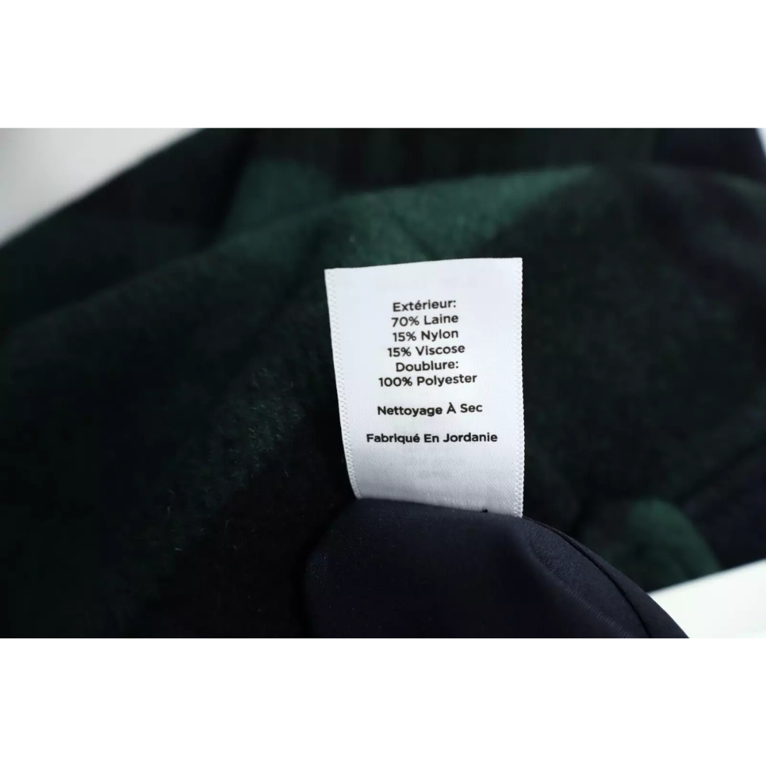 Size 12  Talbots Green Black Tartan Plaid Skirt