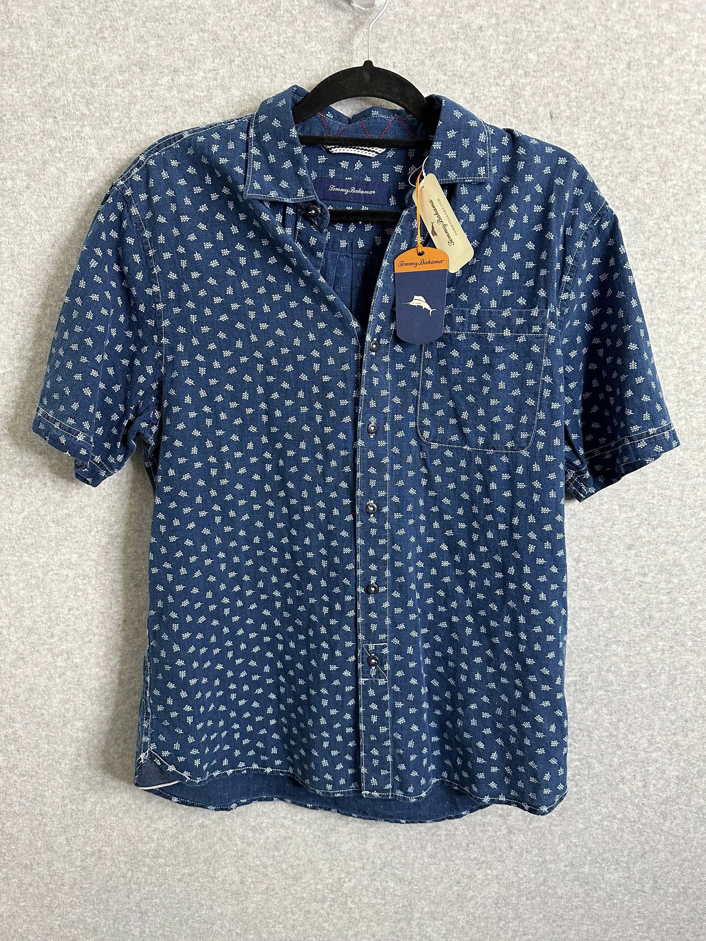 Tommy Bahama Mens Linen Blend Short Sleeve Shirt Small Lot Of 2