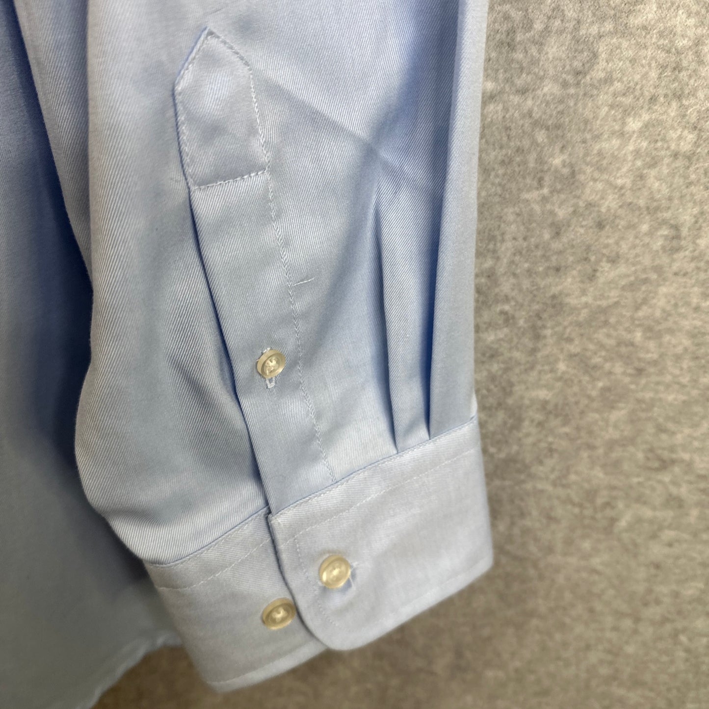 Tri-Mountain Blake Gold 980 Non Iron Dress Shirt Cotton Twill Light Blue Men's 3XL