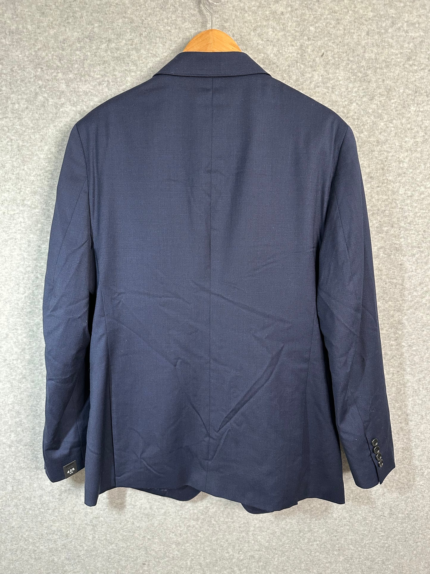 Bonobos Men's Jetsetter Slim Fit Suit Jacket Blazer Blue Stretch Four Season Weight Wool 42R