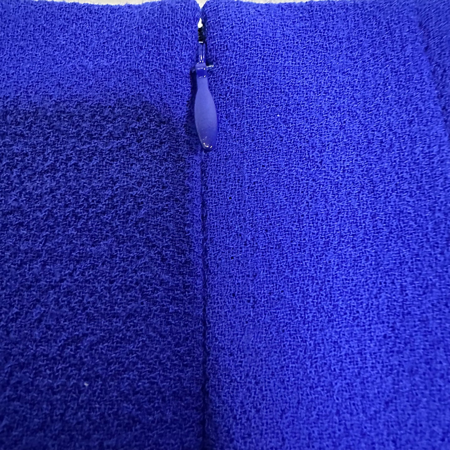 Lafayette 148 New York Virgin Wool Sleeveless Cobalt Blue Sheath Dress Women's 12