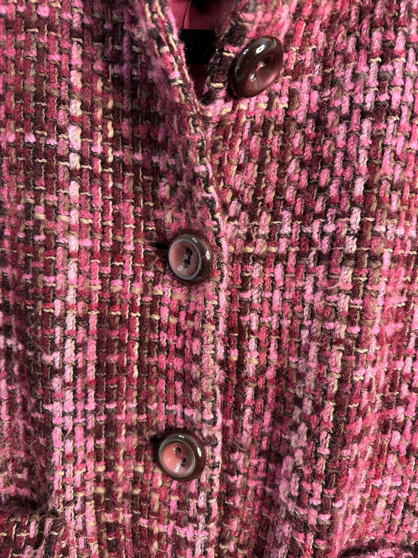 Banana Republic Mohair Wool Blend Tweed Pea Coat Size Extra Small