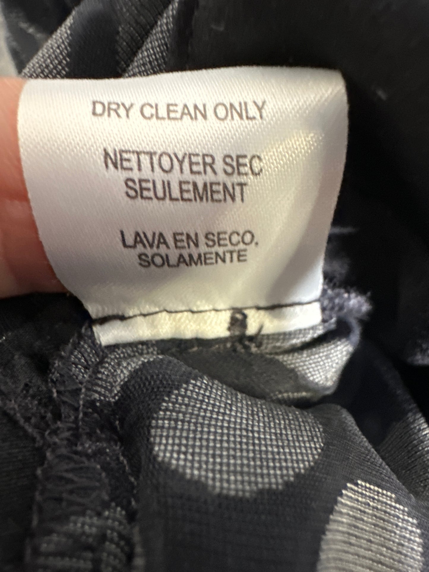 Worth New York Silk Blend Faux Wrap Semi Sheer Polka Dot Top Size Medium