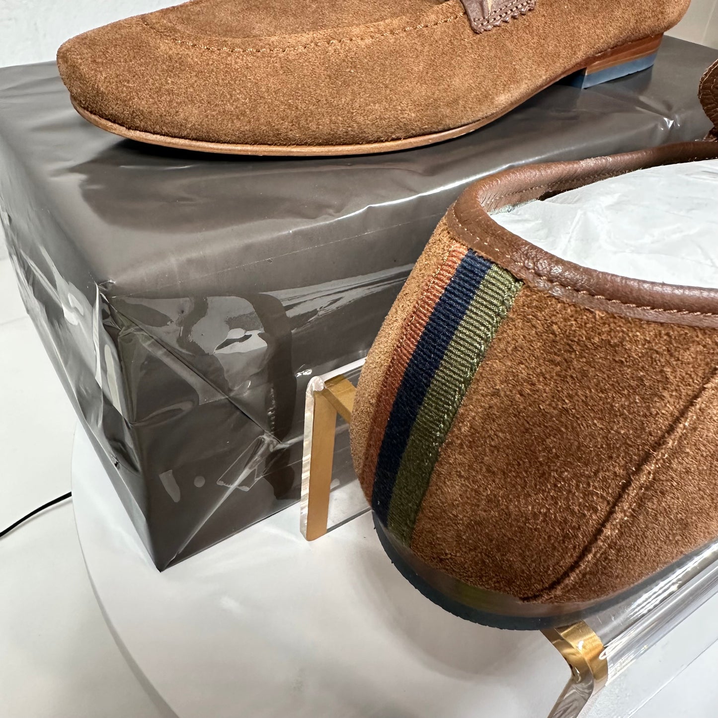 Ted Baker Suede Loafers Men's 14 Tan Siblac