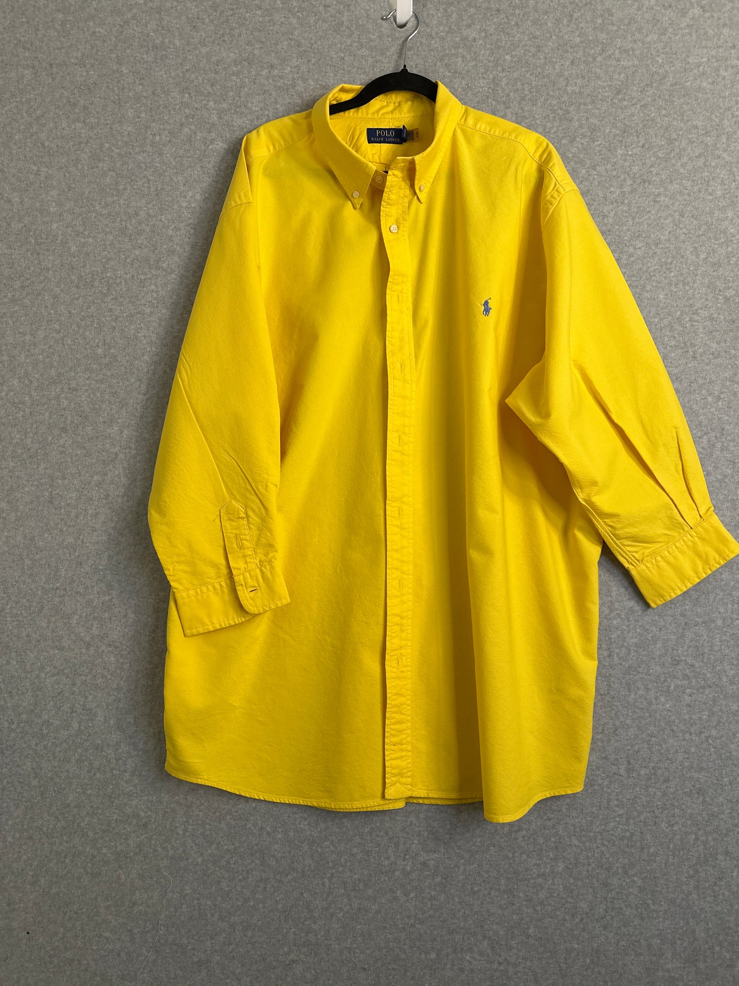 Polo Ralph Lauren Button Down Shirt Classic Yellow Men's 3XLT