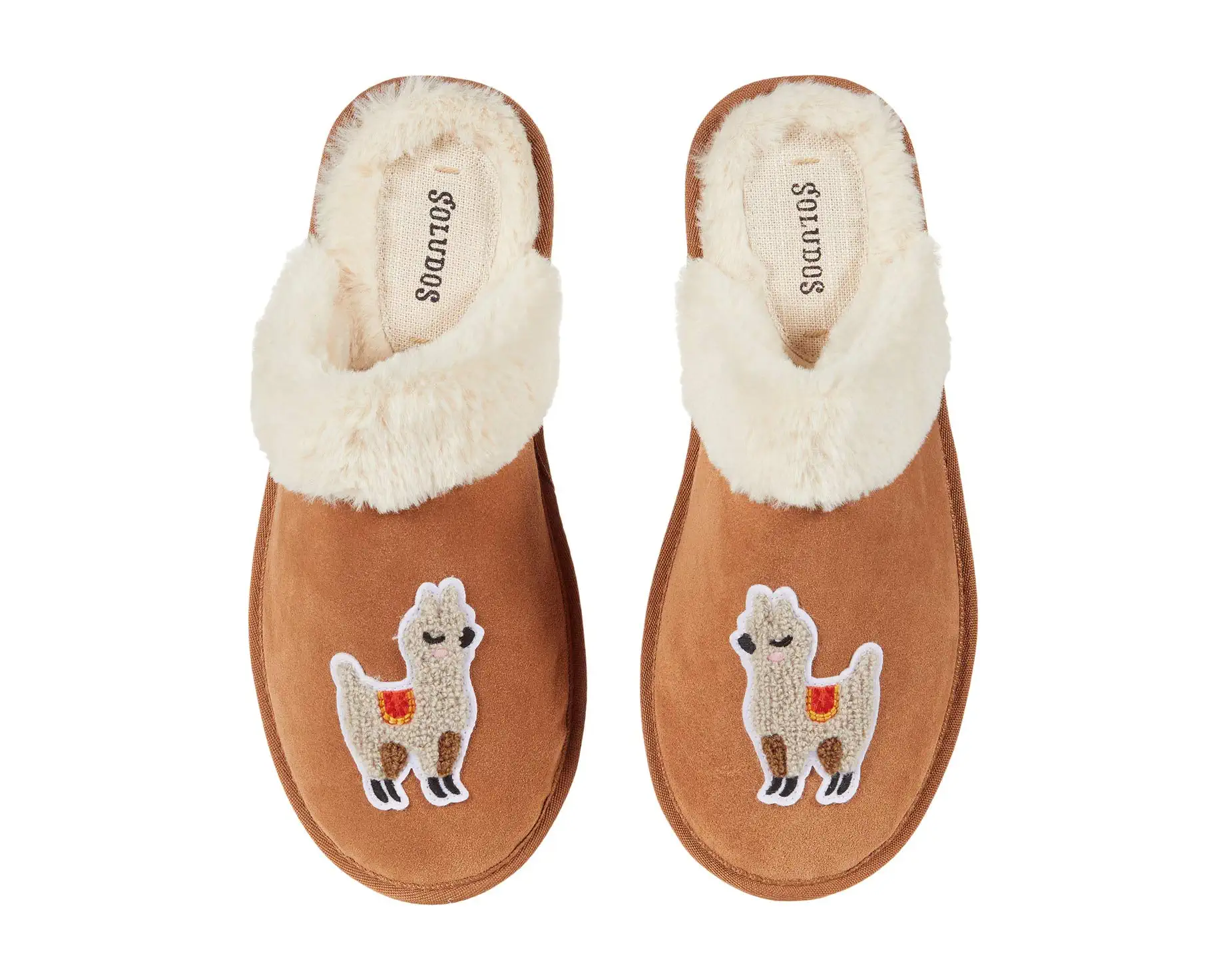 NIB Size 8 Soludos Llama Cozy Faux Fur Slipper Retail $85.00