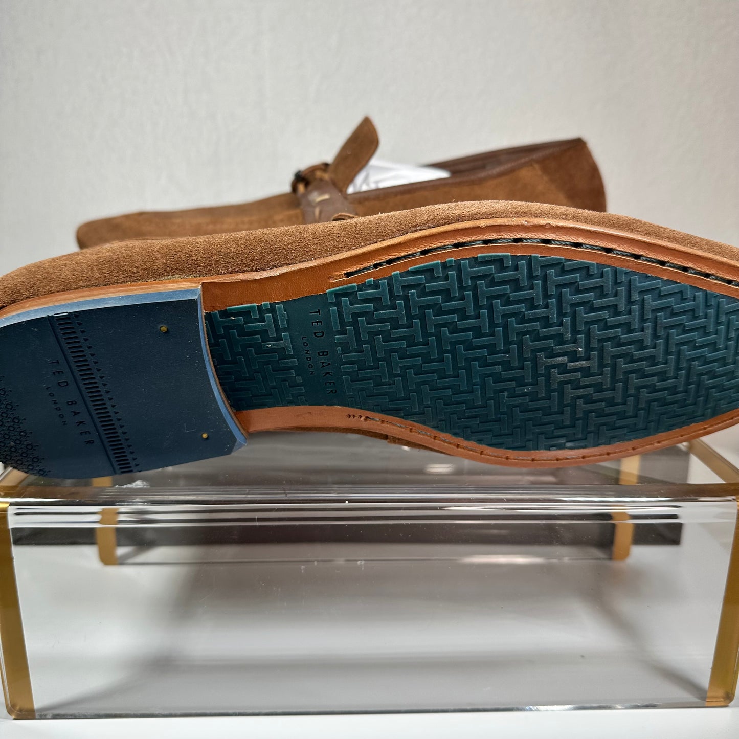 Ted Baker Suede Loafers Men's 14 Tan Siblac