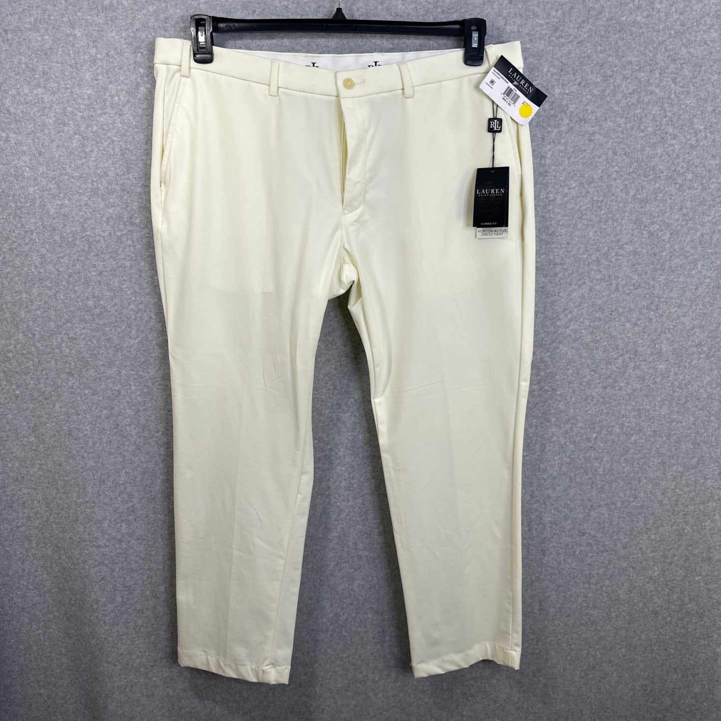 Lauren Ralph Lauren Norton Active Dress Pants Classic Fit Bone White Men's 40x29
