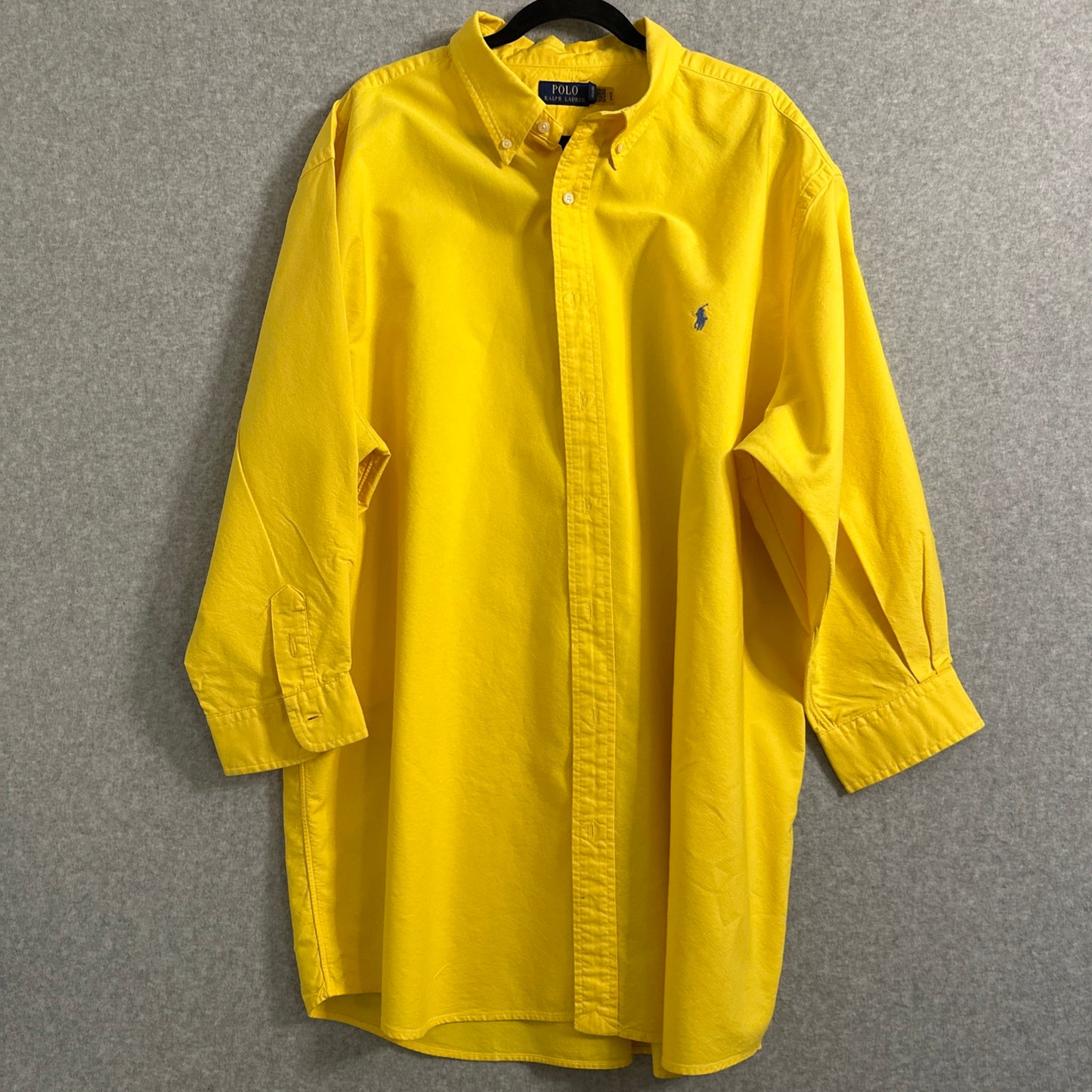 Polo Ralph Lauren Button Down Shirt Classic Yellow Men's 3XLT