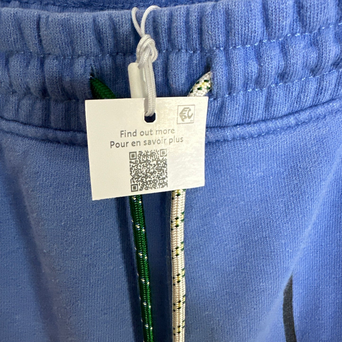 Lacoste Men's Signature Print Cotton Fleece Shorts Blue Size Large
