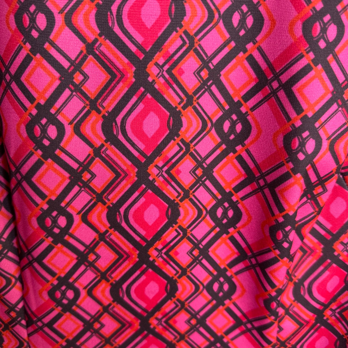 Doncaster Collection Women's Geometric Pattern 3/4 Sleeve Shift Dress Size 8