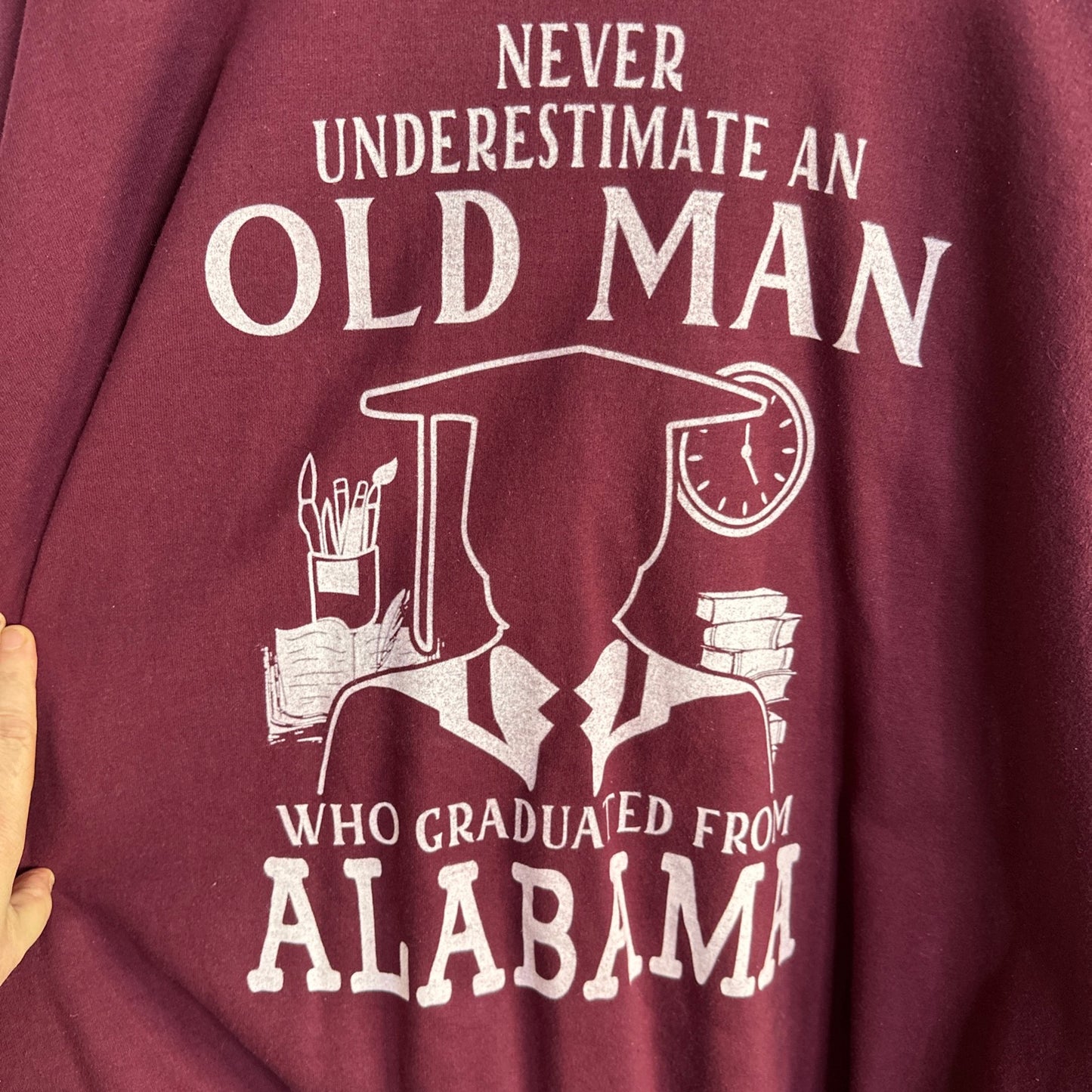 Gildan Heavy Blend University Of Alabama Graduate Mens Crewneck Sweatshirt 5XL