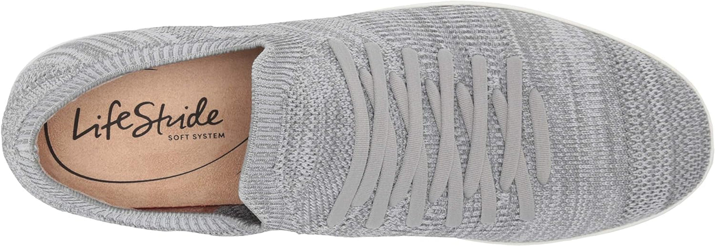 LifeStride Esme 2 Slip-on Sneakers Women's Size 10 Faux Stretch Laces - Ribbed Collar Comfort Package
