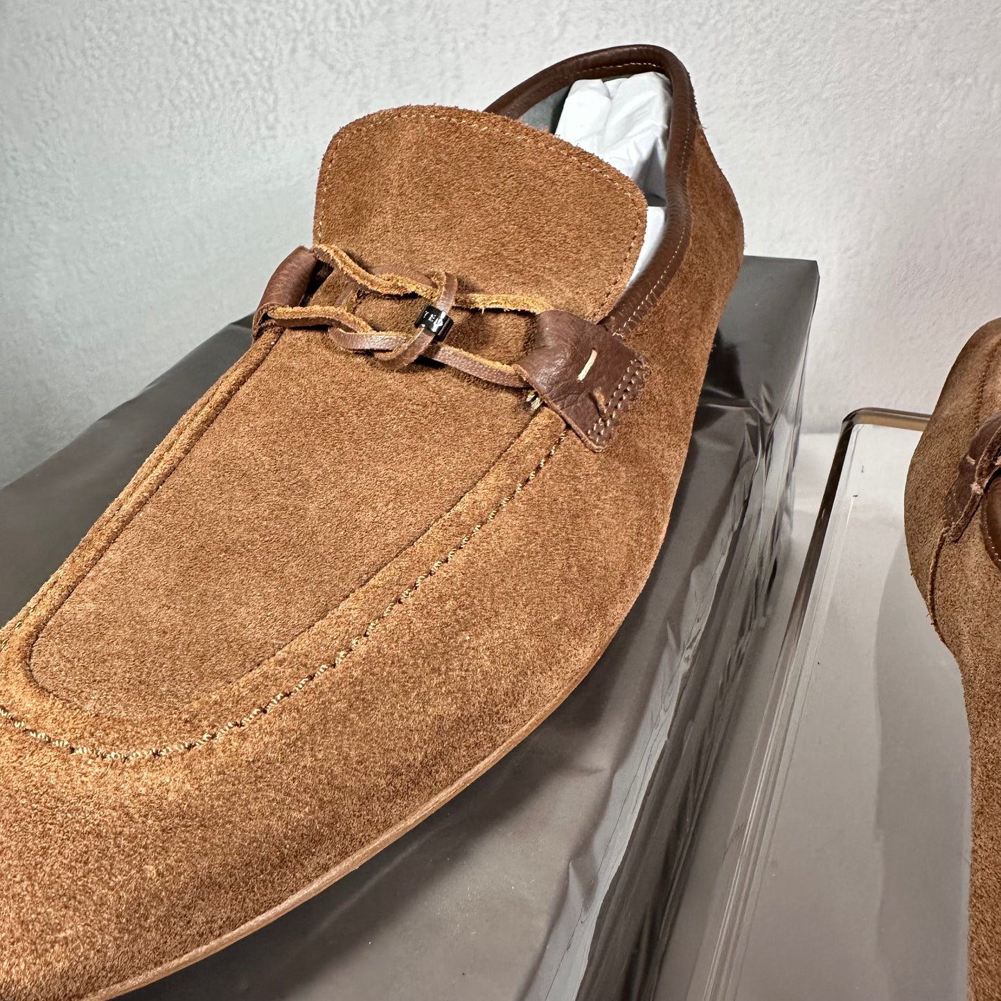 Ted Baker Suede Loafers Men's 14 Tan Siblac