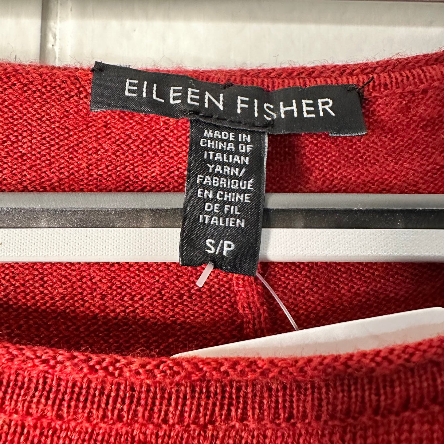 Eileen Fisher Merino Wool A-Line Tunic Sweater Women's Small Petite Italian Yarn - Runs Big - See Dimensions