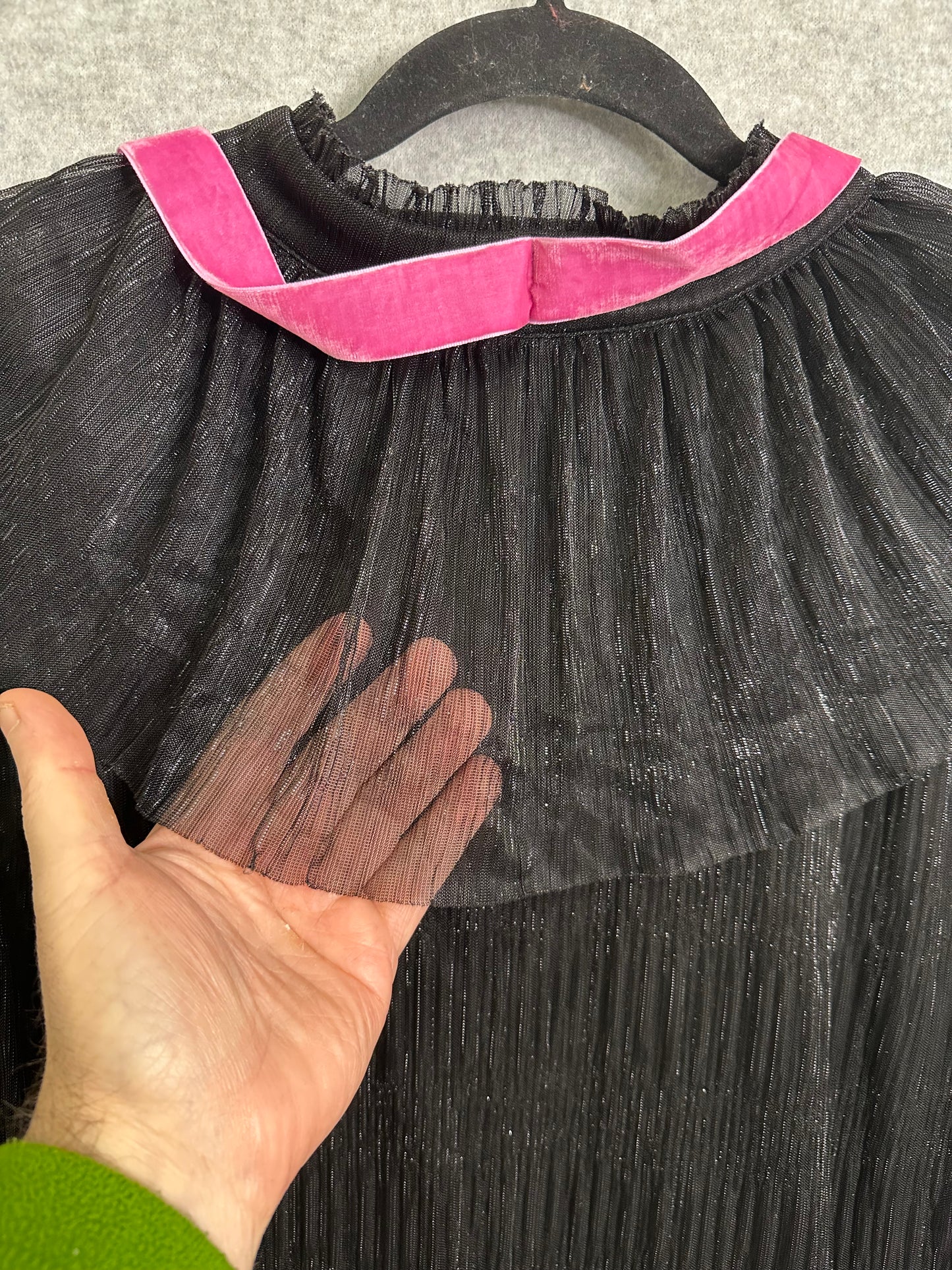 Studio Park X Shawn Killinger Metallic Pleated Tiered Dress Women's Size 2X