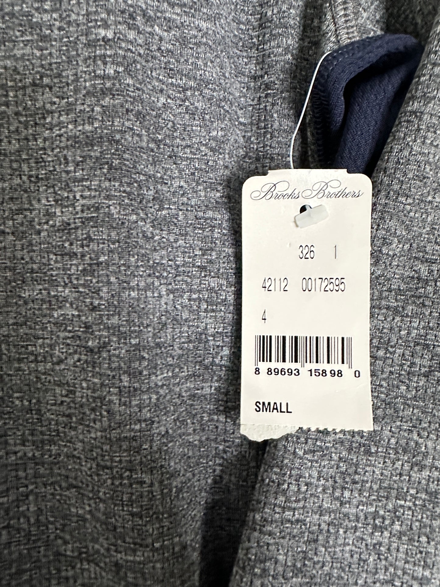 Brooks Brothers Men's Performance Series Quarter Zip Shirt Size Small