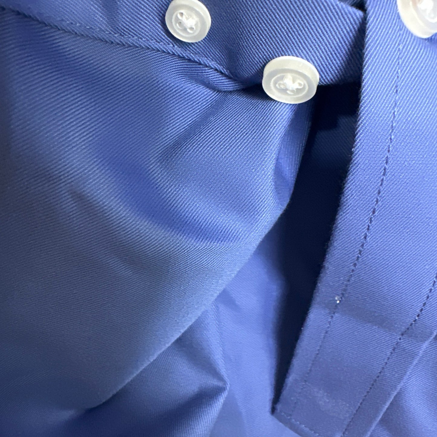 Tri-Mountain Blake Gold 980 Non Iron Dress Shirt Cotton Twill French Blue Men's XLT