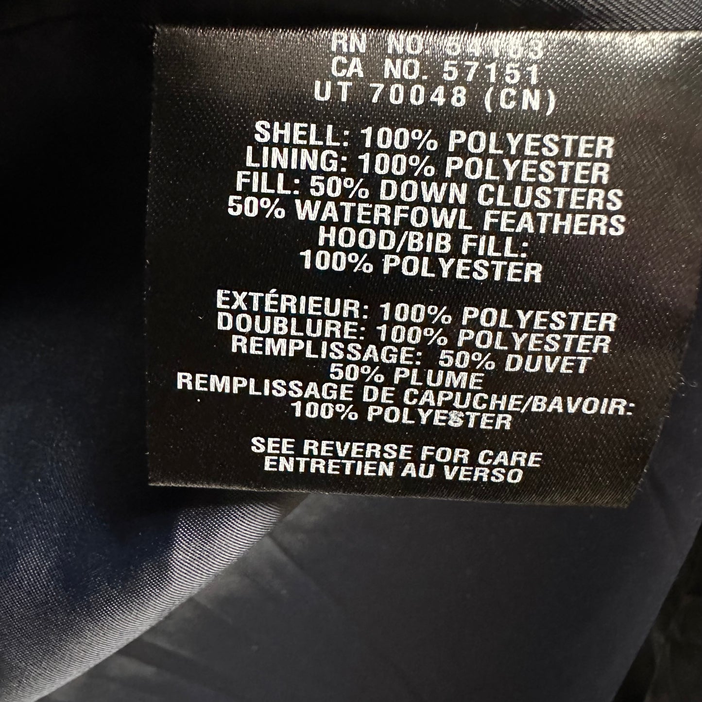 Cole Haan Down Puffer Coat Women's Size Large Hooded Parka Navy Blue - Good Depth On Pockets