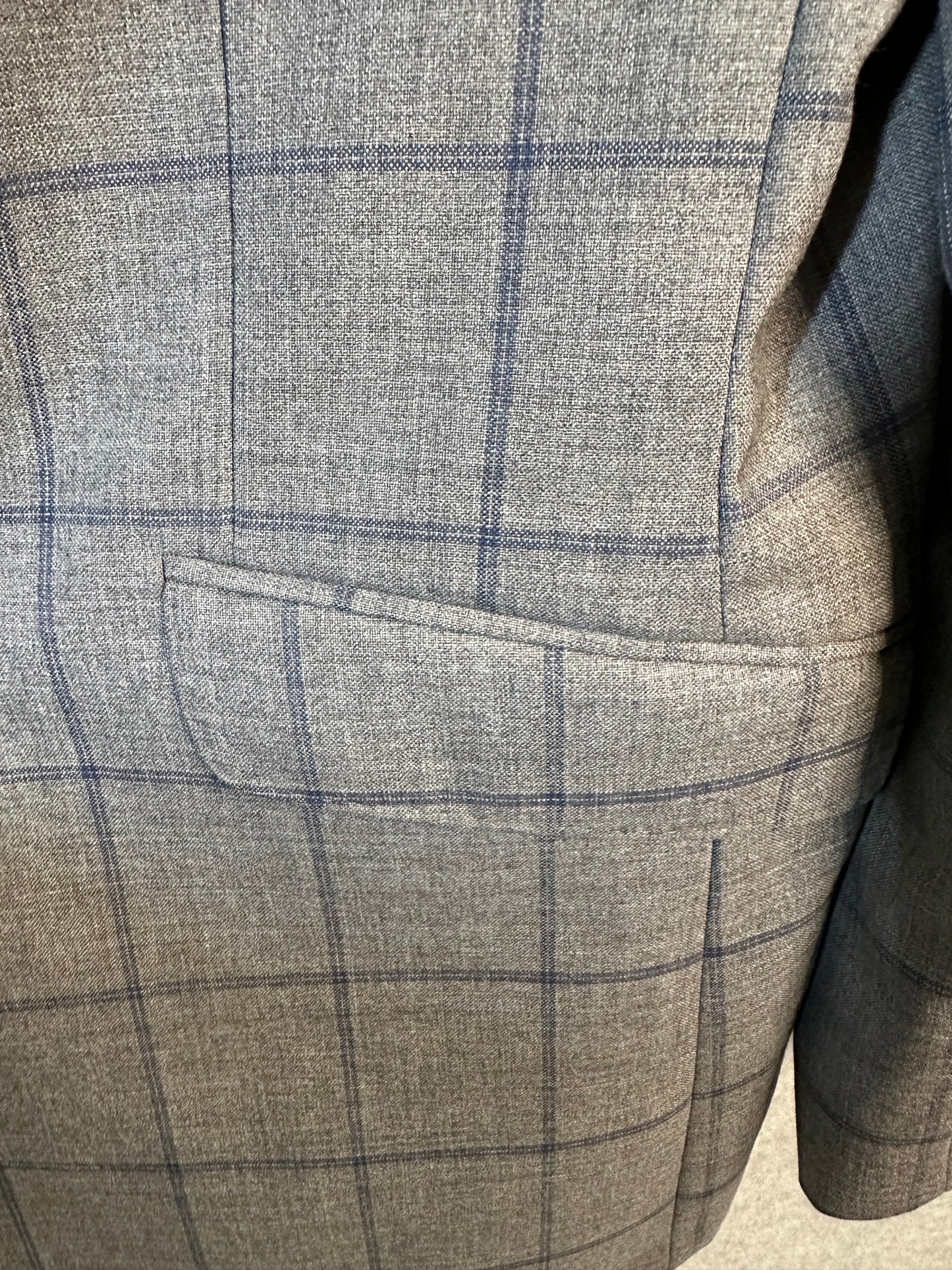 T.M. Lewin Men's Modern Fit Suit Jacket Blazer Merino Wool Slim Vitale Barberis Canonico 42 Long