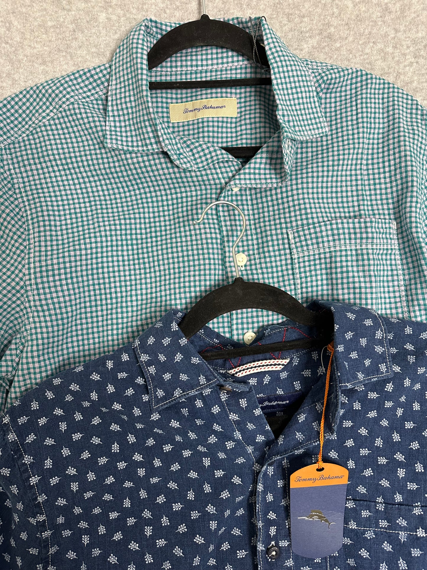 Tommy Bahama Mens Linen Blend Short Sleeve Shirt Small Lot Of 2