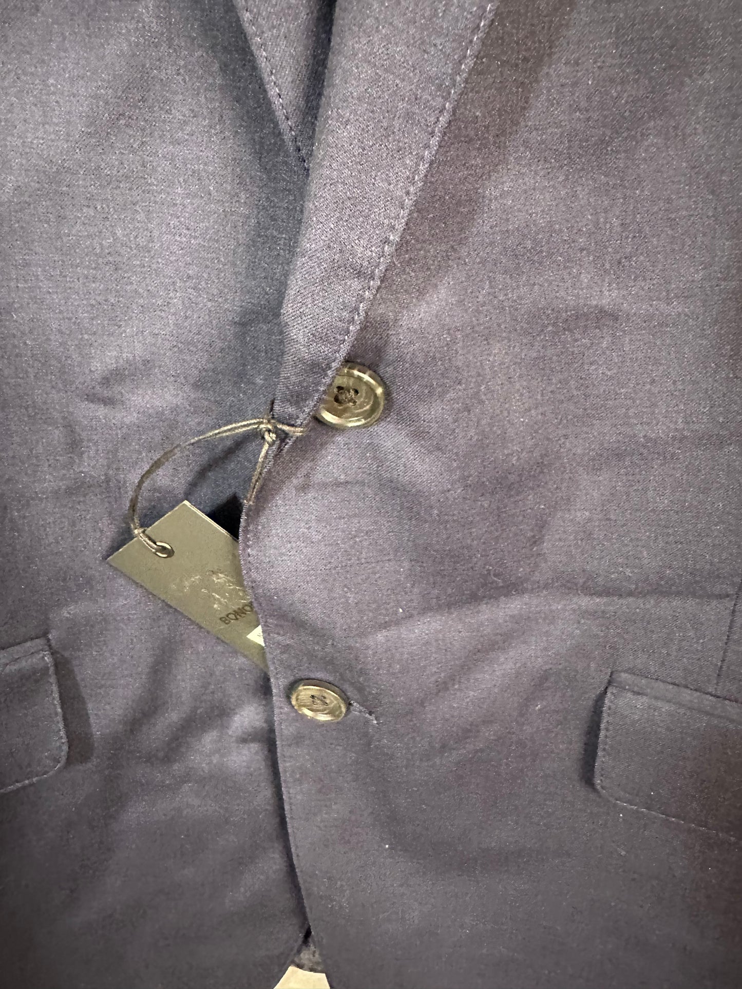 Bonobos Men's Jetsetter Slim Fit Suit Jacket Blazer Blue Stretch Four Season Weight Wool 42R