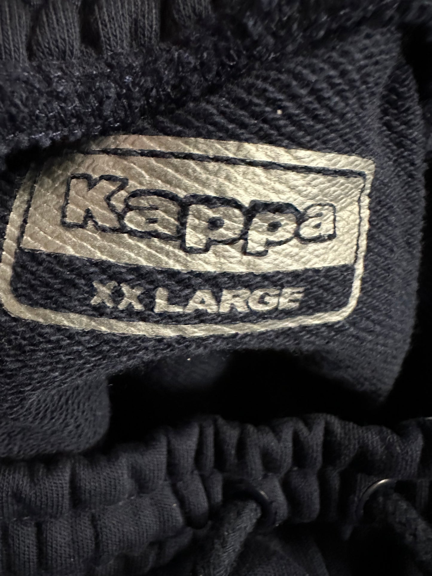 Kappa Jogger Pants French Terry Blue Orange Logo Tape Anira 2 Mens Size XXL