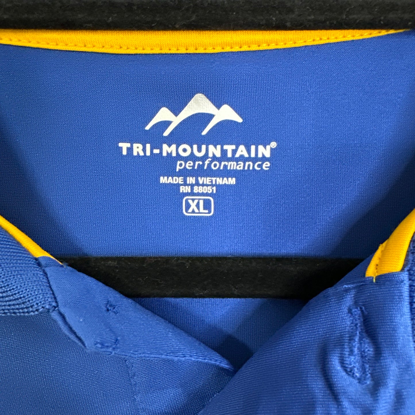 Tri-Mountain Performance Golf Polo Moisture Wicking Antimicrobial Technology Men's XL