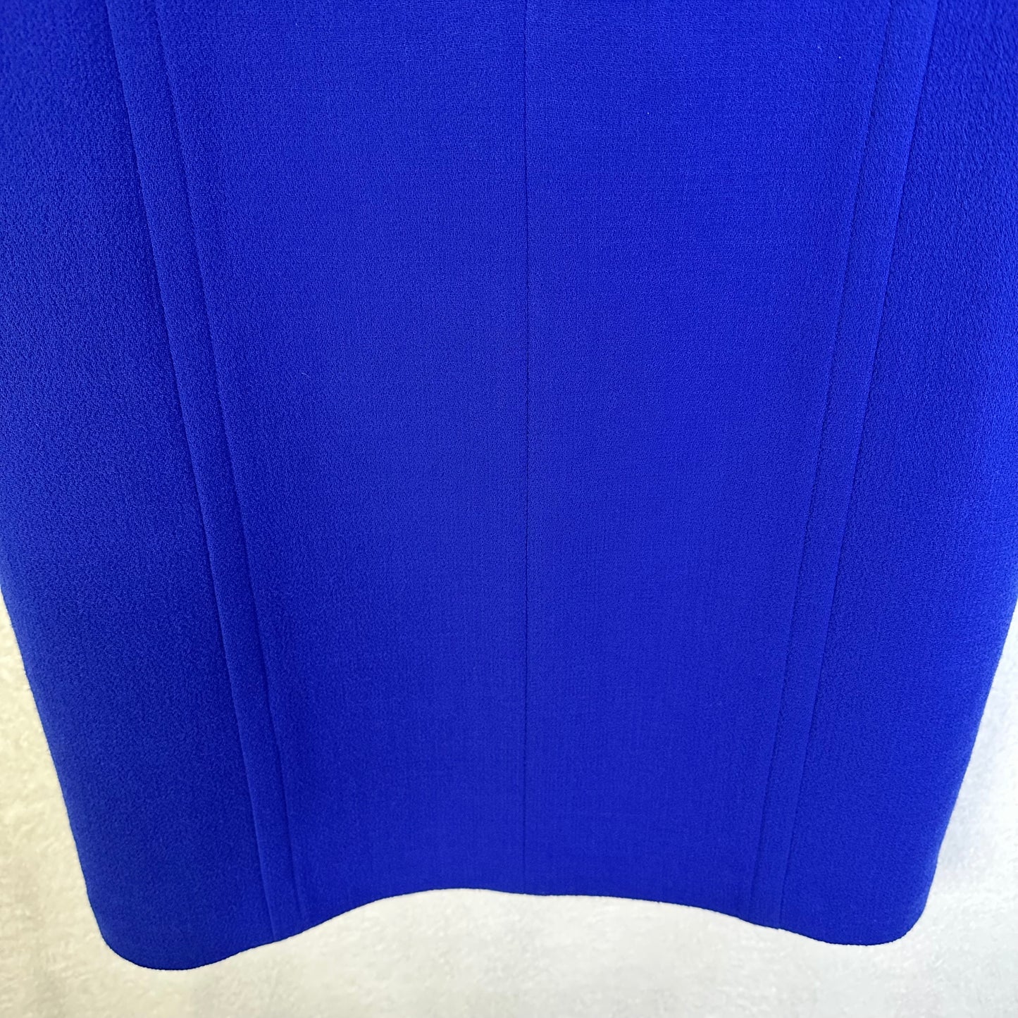 Lafayette 148 New York Virgin Wool Sleeveless Cobalt Blue Sheath Dress Women's 12