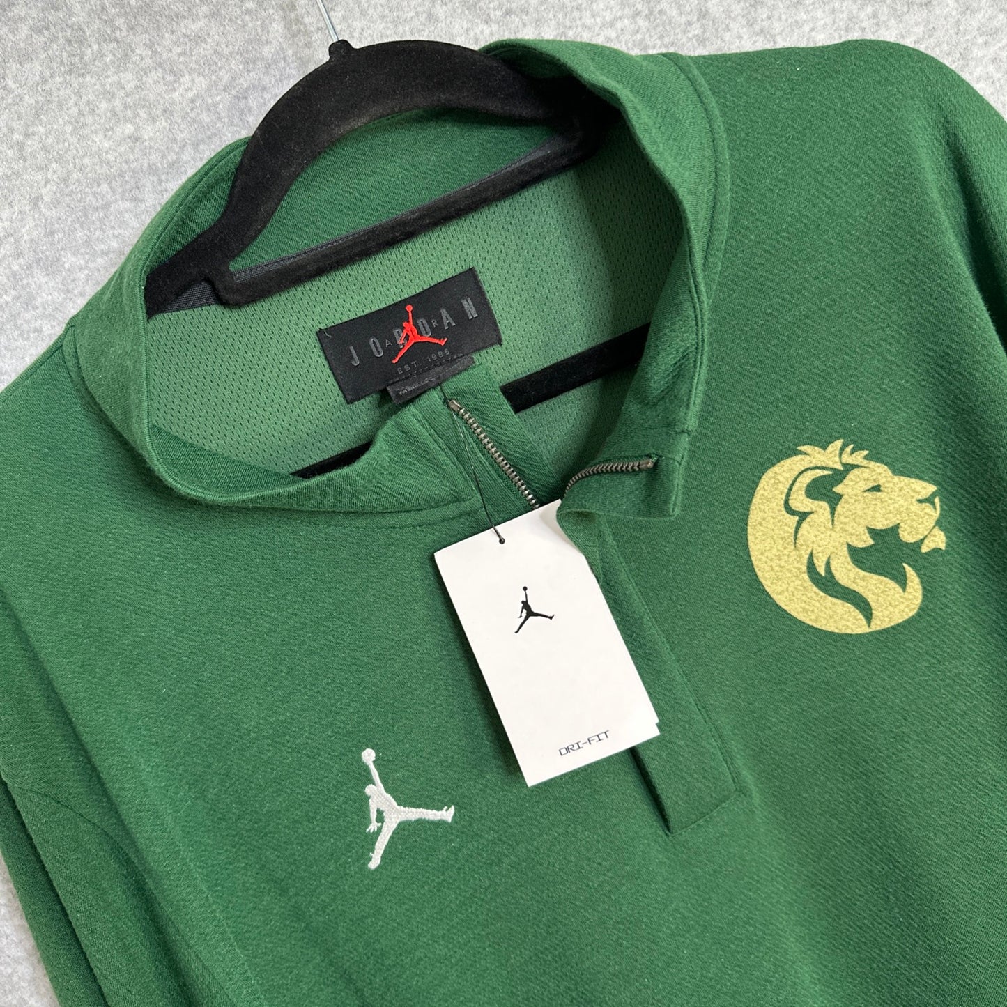 Nike Jordan Team Issue Southeastern Louisiana University Dri-fit Quarter Zip Team Training Model DQ7913-341 Men's XXL