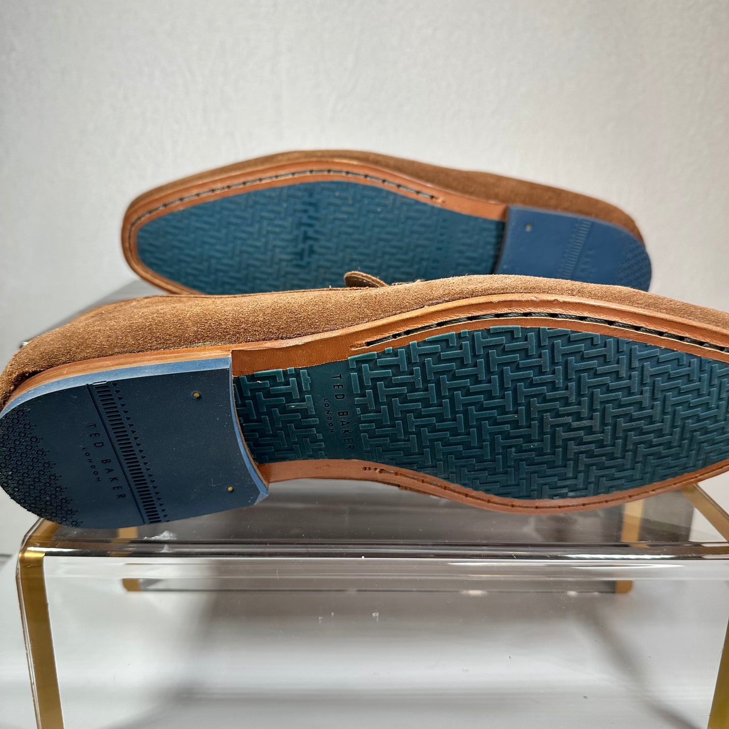 Ted Baker Suede Loafers Men's 14 Tan Siblac