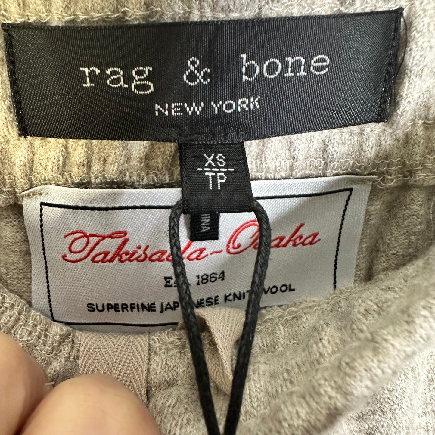 Rag & Bone Yan Joggers XS Womens Extra Small Pants Takisada Osaka Wool Quiet Luxury