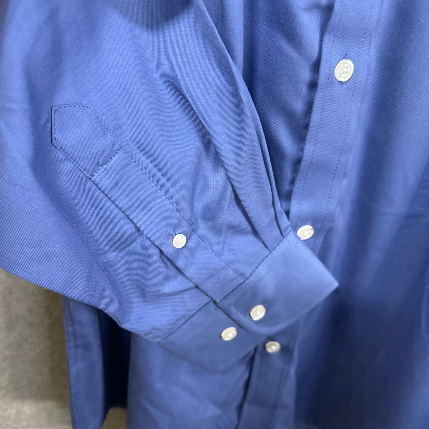 Tri-Mountain Blake Gold 980 Non Iron Dress Shirt Cotton Twill French Blue Men's XLT