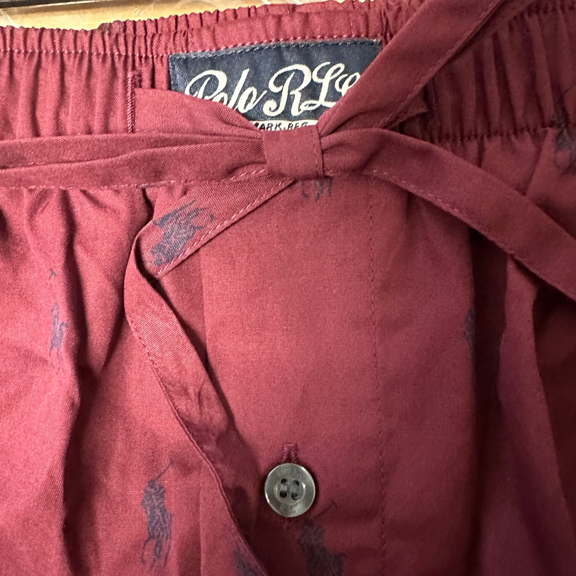 Close-up of a Polo Ralph Lauren label.