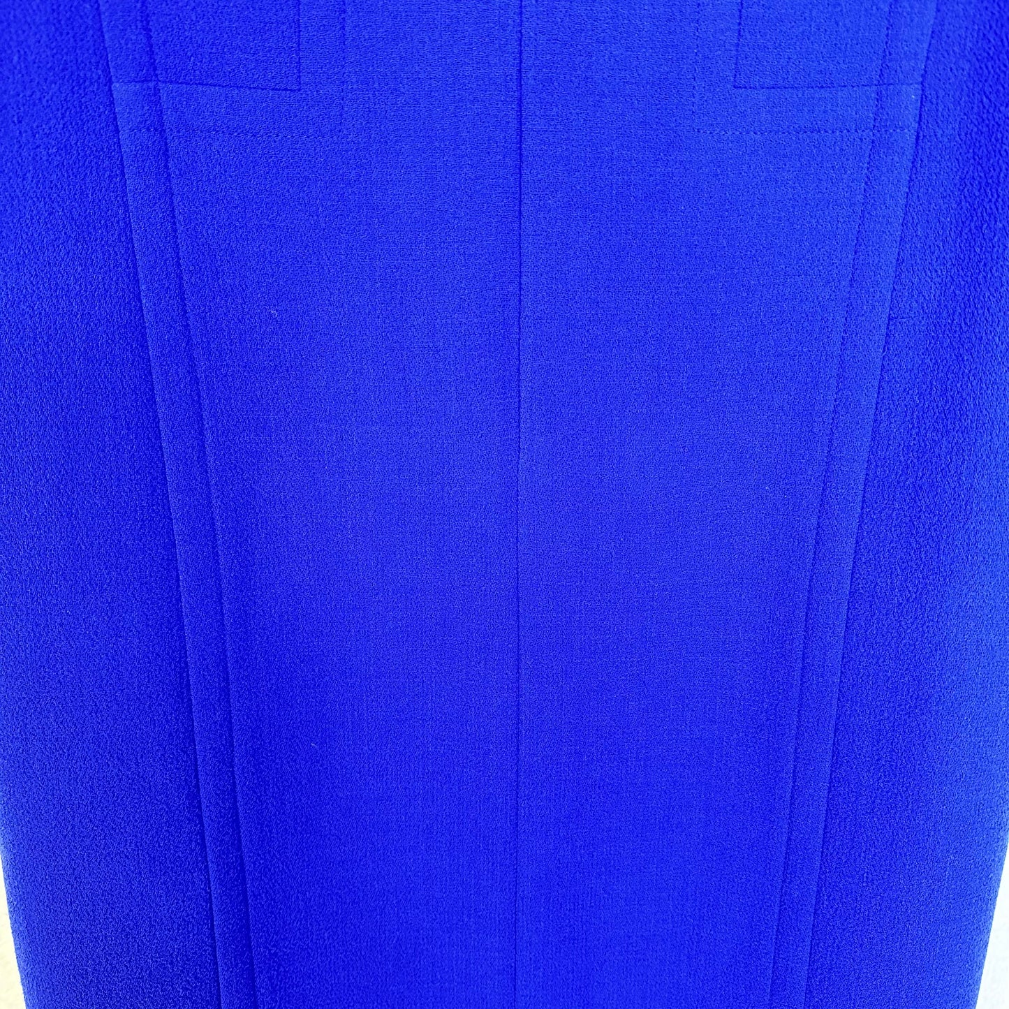 Lafayette 148 New York Virgin Wool Sleeveless Cobalt Blue Sheath Dress Women's 12