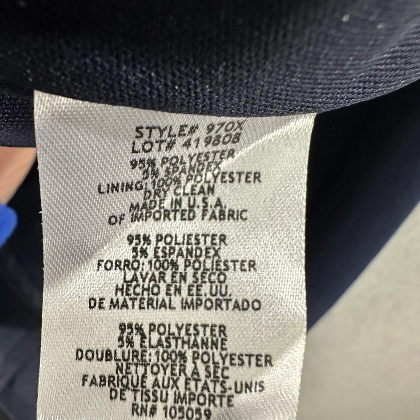 Aqua Sleeveless Off The Shoulder Gown Women's Size 16 Navy Blue With Stretch