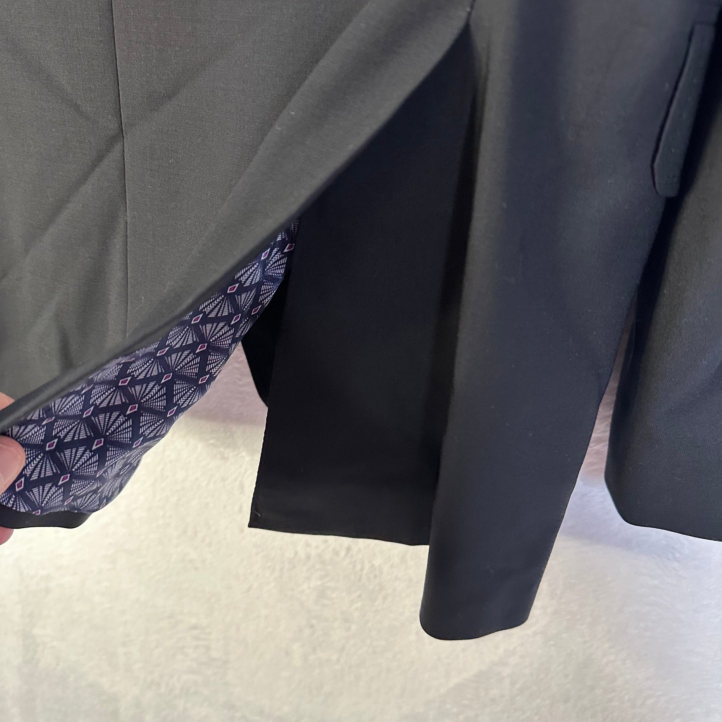 Ted Baker Endurance Jay Wool Suit Men's 38R 29W Modern Fit Black