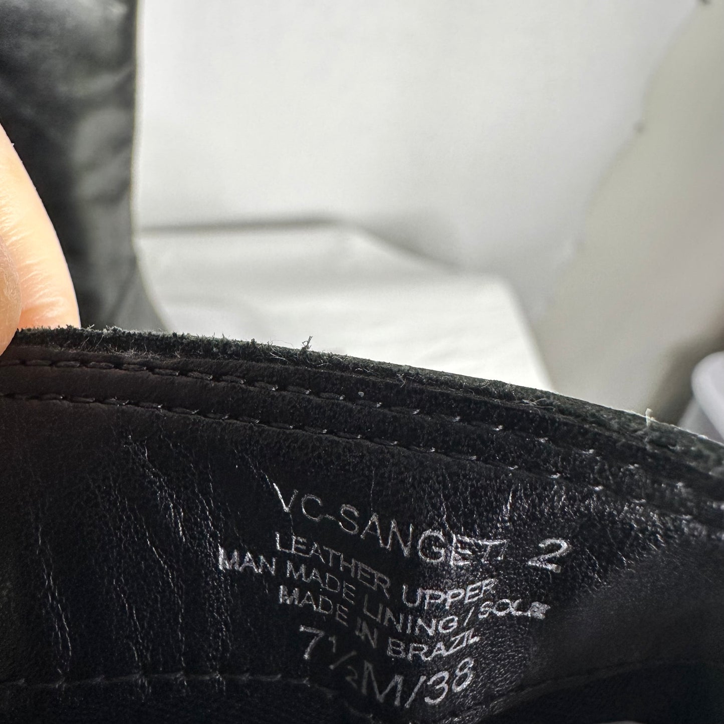Vince Camuto Sangeti Black Leather Boot Women's 7.5