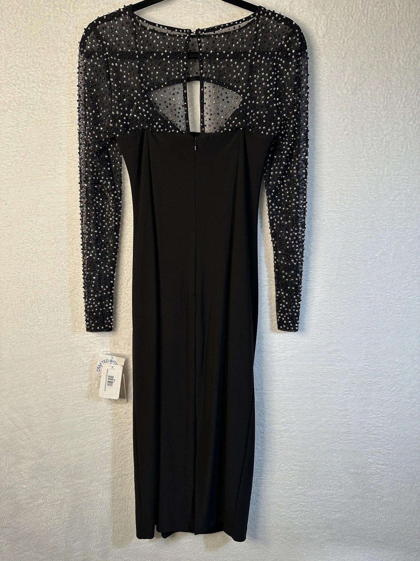 Betsy & Adam Embellished Cutout Dress Jersey Knit Women's Size 6