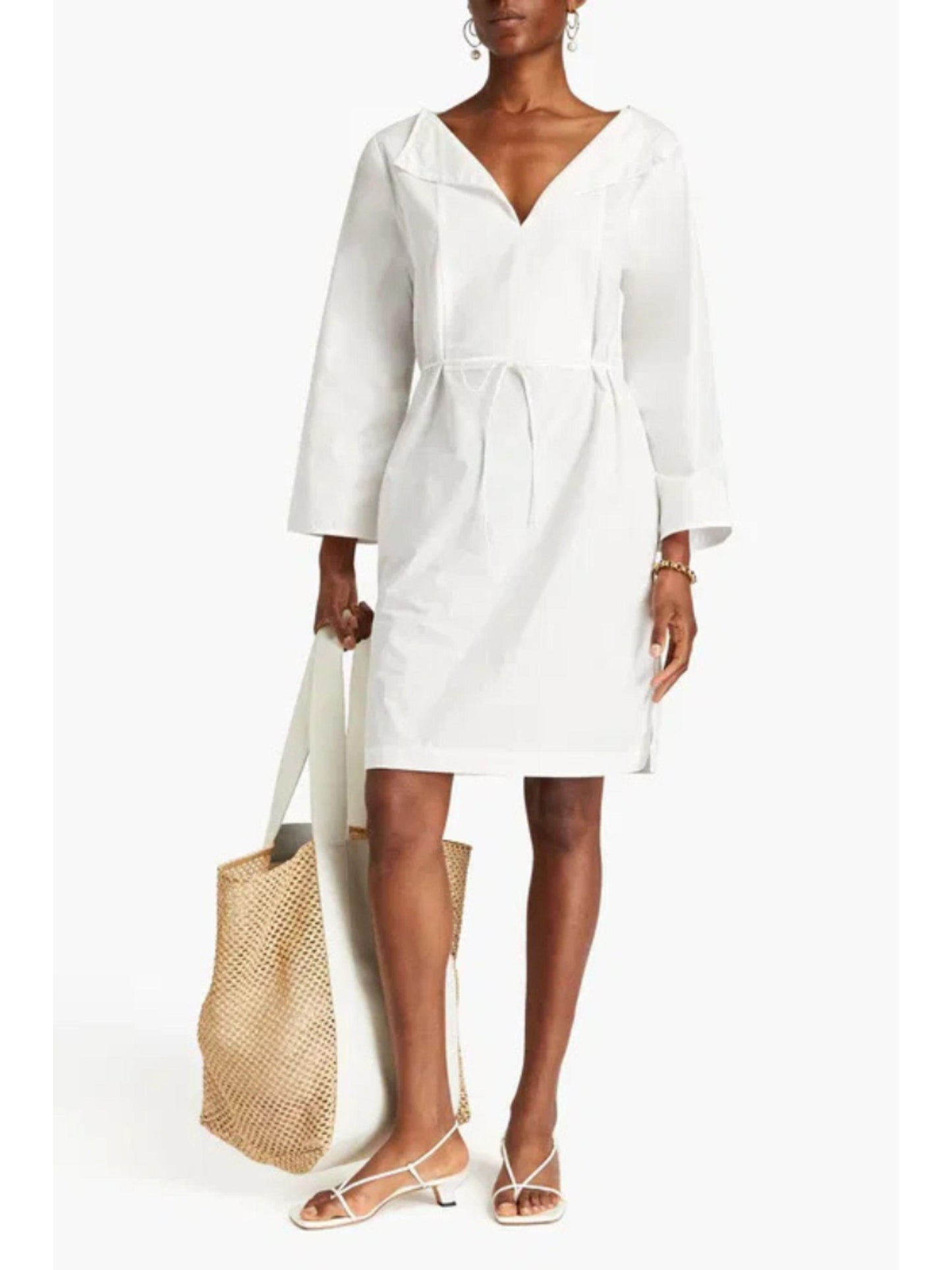 By Malene Birger The "Baltimores" Organic Cotton-Poplin Midi Dress Women's Sz. 8 EU 38