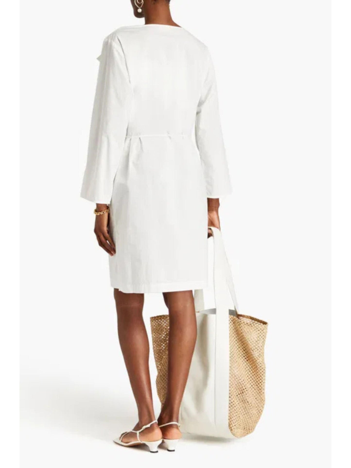 By Malene Birger The "Baltimores" Organic Cotton-Poplin Midi Dress Women's Sz. 8 EU 38