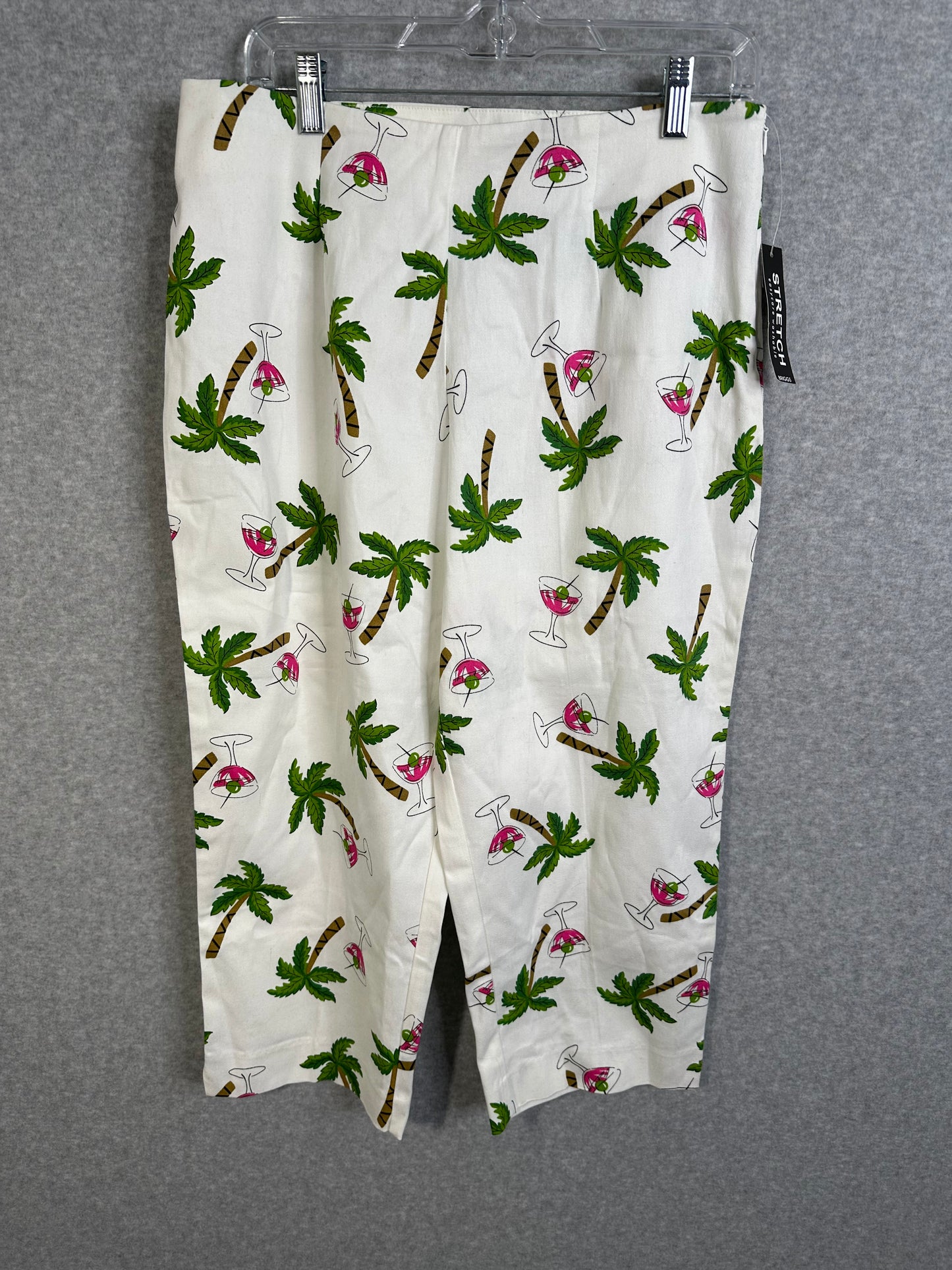 Briggs Women's Wide Leg Capri Pants 14 Petite