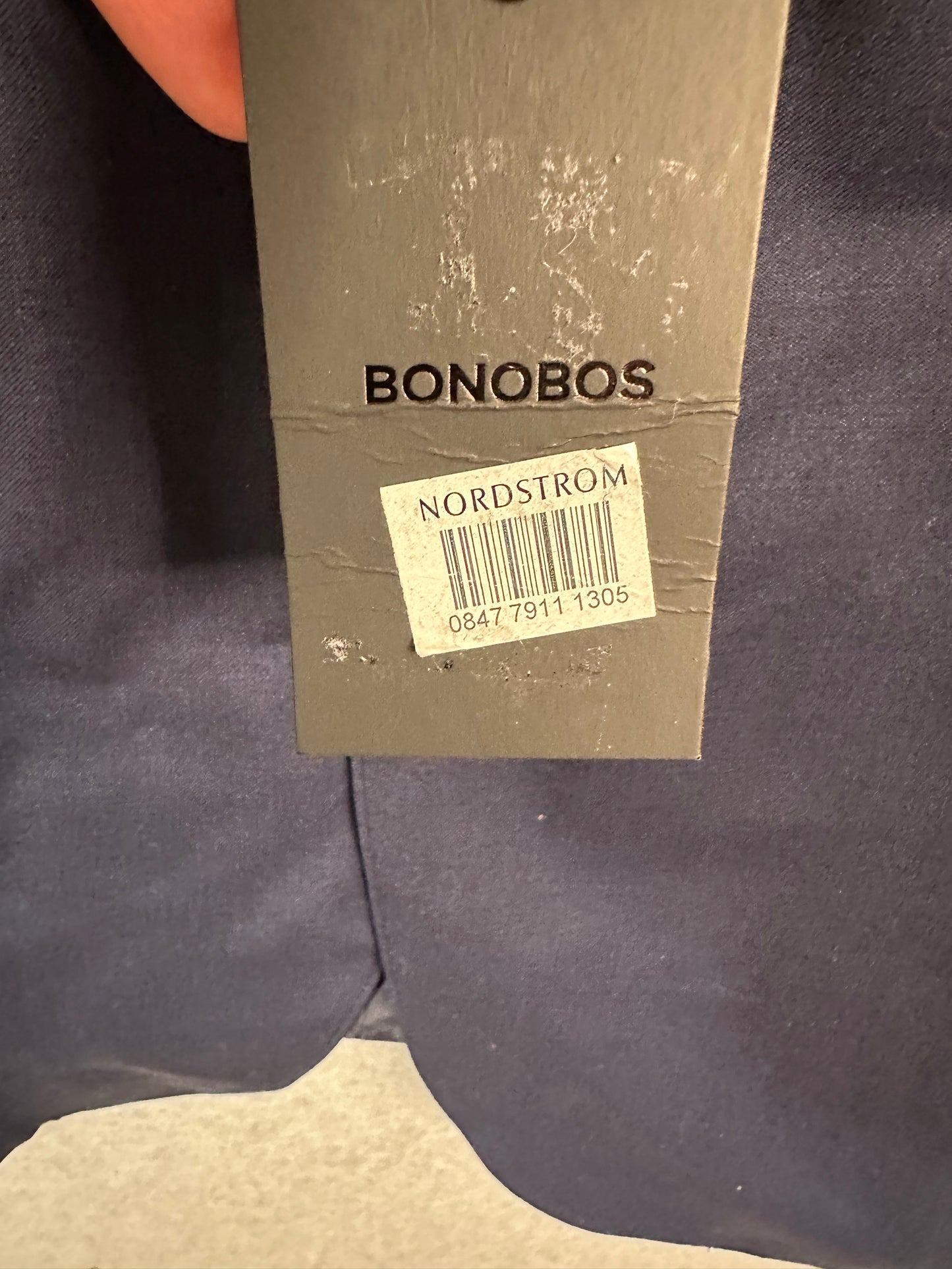 Bonobos Men's Jetsetter Slim Fit Suit Jacket Blazer Blue Stretch Four Season Weight Wool 42R