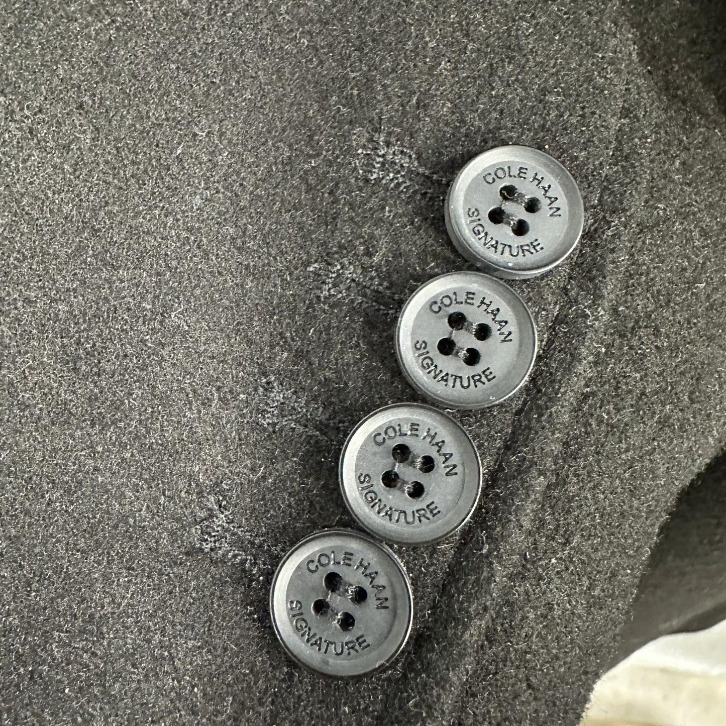 I'm sorry, I've been purchased. Looking for something similar? Let us know. Cole Haan Signature Classic-Fit Topcoat Men's XL Wool Blend Black Notch Label