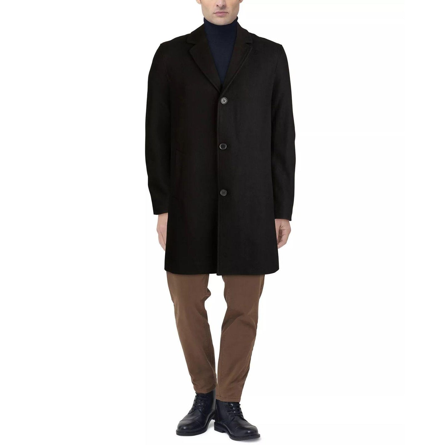 I'm sorry, I've been purchased. Looking for something similar? Let us know. Cole Haan Signature Classic-Fit Topcoat Men's XL Wool Blend Black Notch Label