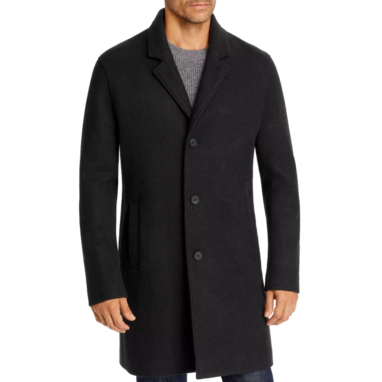I'm sorry, I've been purchased. Looking for something similar? Let us know. Cole Haan Signature Classic-Fit Topcoat Men's XL Wool Blend Black Notch Label