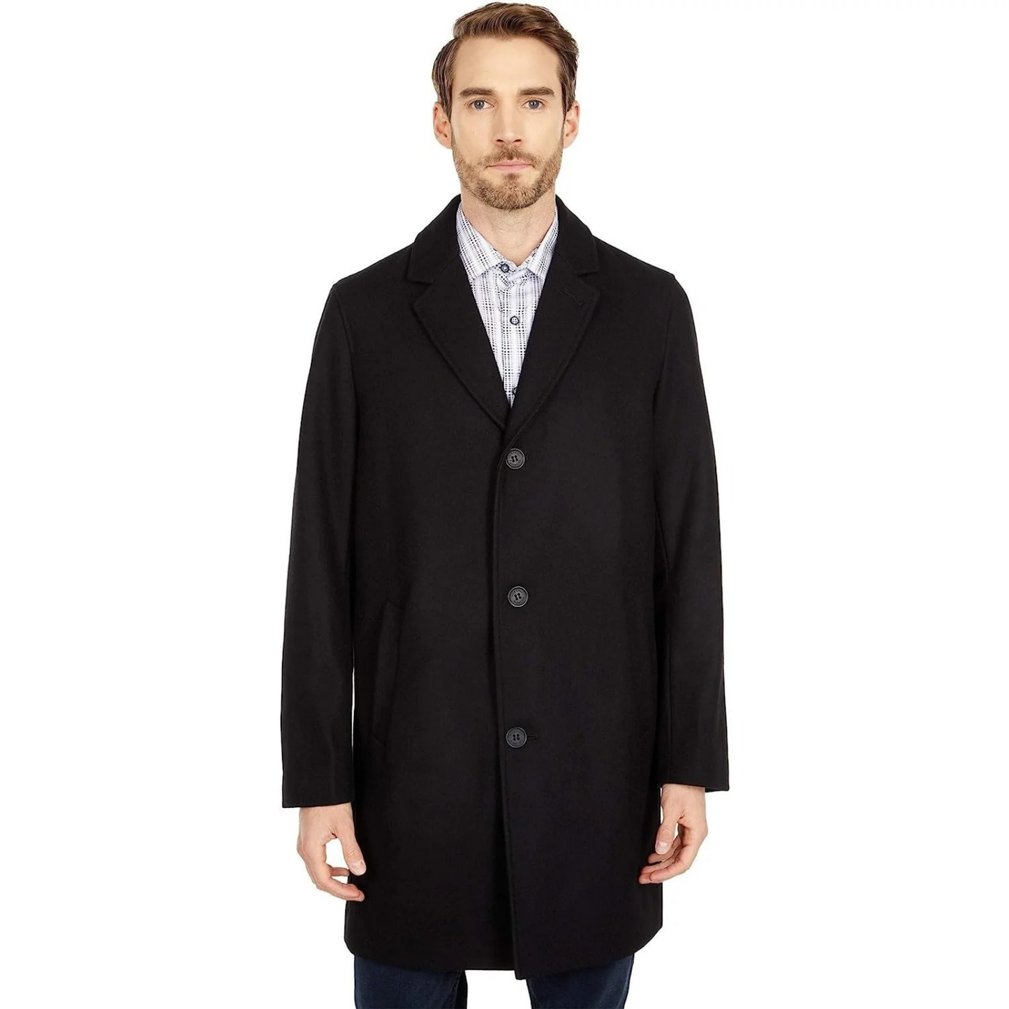 I'm sorry, I've been purchased. Looking for something similar? Let us know. Cole Haan Signature Classic-Fit Topcoat Men's XL Wool Blend Black Notch Label
